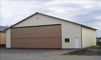 China PEB Steel Aircraft Hangars With 26Ga Color Steel Corrugated Panels supplier