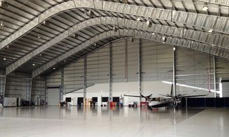China Customized Prefabricated Steel Aircraft Hangars With 26 Gauge Steel Tiles supplier