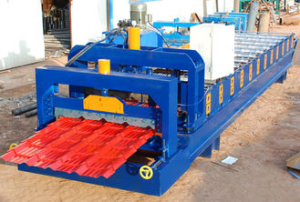 China Steel Roof Glazed Tile Roofing Sheet Forming Machine With 18 Forming Stations supplier