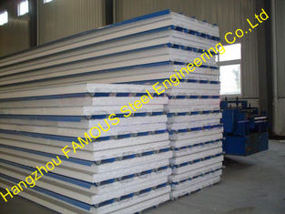 China Glass EPS Sandwich Roof Panel / Metal Roofing Sheets For Cladding supplier