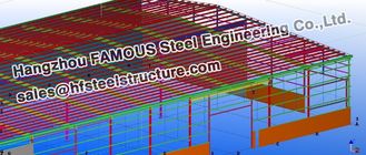 China Steel Workshop Civil Engineering Structural Designs For Fabrications supplier