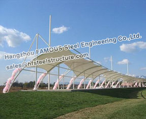 China Membrane Structure Commercial Steel Building With PVC PVDF PTFE supplier