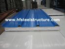 China Color Steel Metal Roofing Sheets Sandwich Panel With 0.3 - 0.8mm Thickness factory
