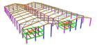 Portal Steel Frame Structural Engineering Designs , Normal / Special Structure Type