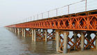 China OEM / Custom Welding Modular Steel Bridge / Compact Prefabricated Bailey Bridge factory