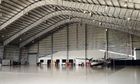 China Customized Prefabricated Steel Aircraft Hangars With 26 Gauge Steel Tiles factory