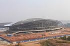 OEM Steel Structure, Prefabricated Pipe Metal Truss Buildings and Sports Stadiums