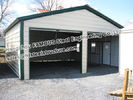 China Metal Garage Pre-engineered Building Steel Structure , Fabrication factory