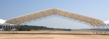 Prefabricated Steel Piping Truss Aircraft Hangar Buildings With Big Span