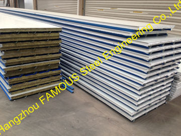 Construction PU Insulated Sandwich Panels Polyurethane Foam Steel