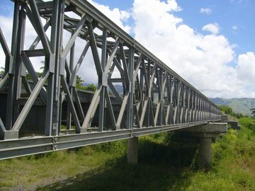 Electric Galvanized, Painting and Grinding prefabricated Structural Steel Bailey Bridge