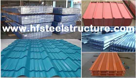 EPS / PU Metal Roofing Sheets With Color Steel Sandwich Panel