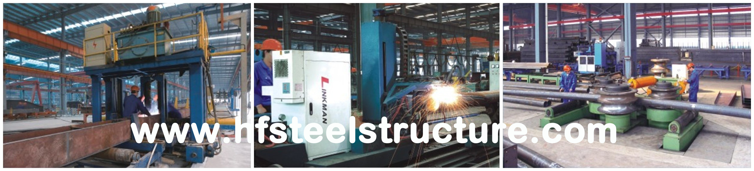 Structural Steel Buildings Frames Fabricated By Cutting , Drilling , Welding