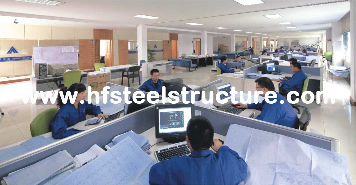 Prefab Industrial Steel Buildings Components Fabrication , Commercial Steel Buildings