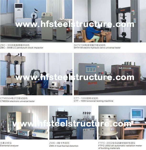 Q235, Q345 Prefab Industrial Steel Buildings Fabrication For Portable House
