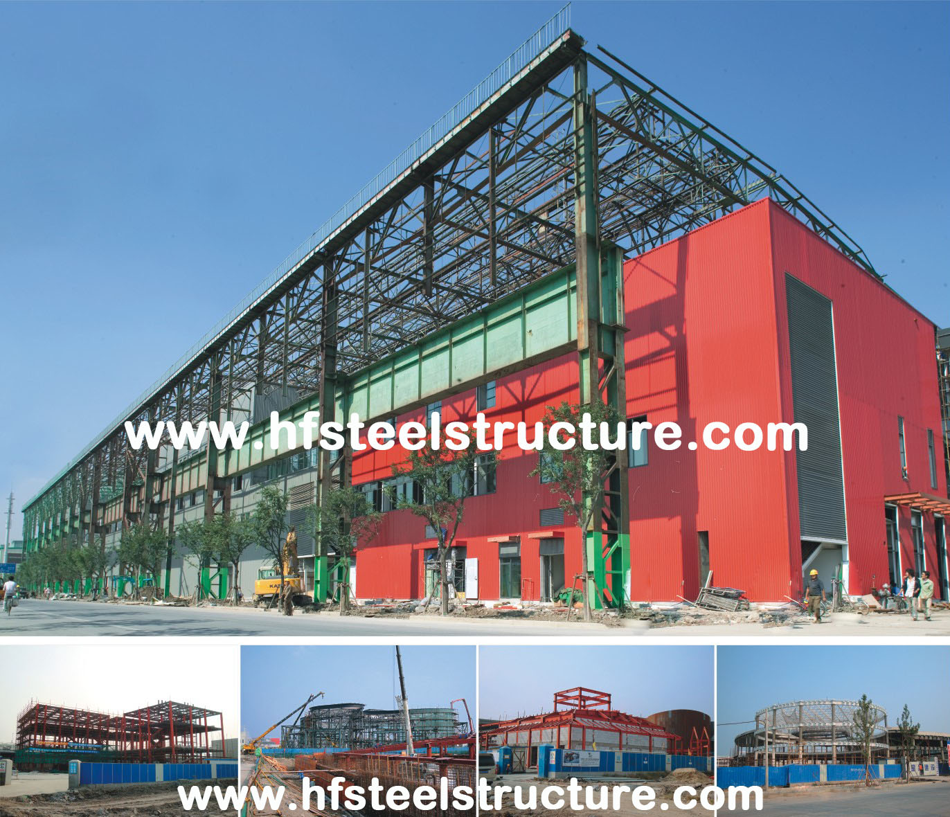 OEM Prefabricated Welding,Braking, Rolling And Painting Metal Commercial Steel Buildings