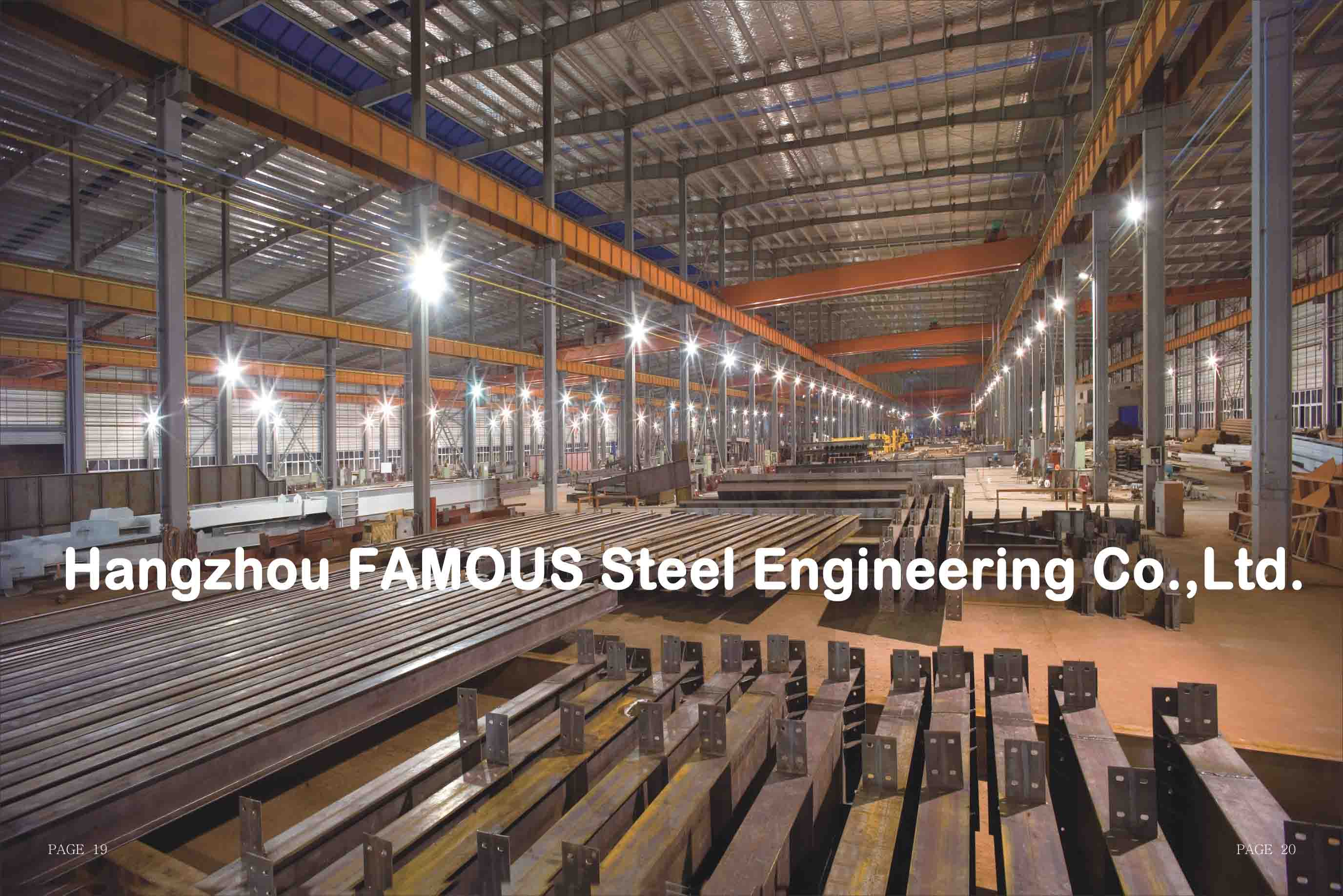 Portal Steel Frame Structural Engineering Designs , Normal / Special Structure Type