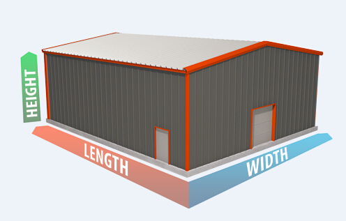 Prefabricated Commercial Structural Steel Buildings For Hangars Size 60 X 80