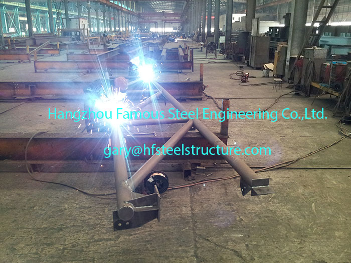 Steel Framed Industrial Steel Buildings Galvanized ASTM A36 Purlins / Girts