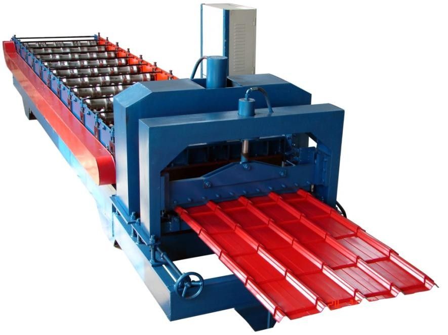 Steel Roof Glazed Tile Roofing Sheet Forming Machine With 18 Forming Stations