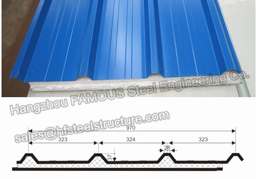 Metal EPS Insulated Sandwich Panels House Sandwich Panel Roofing