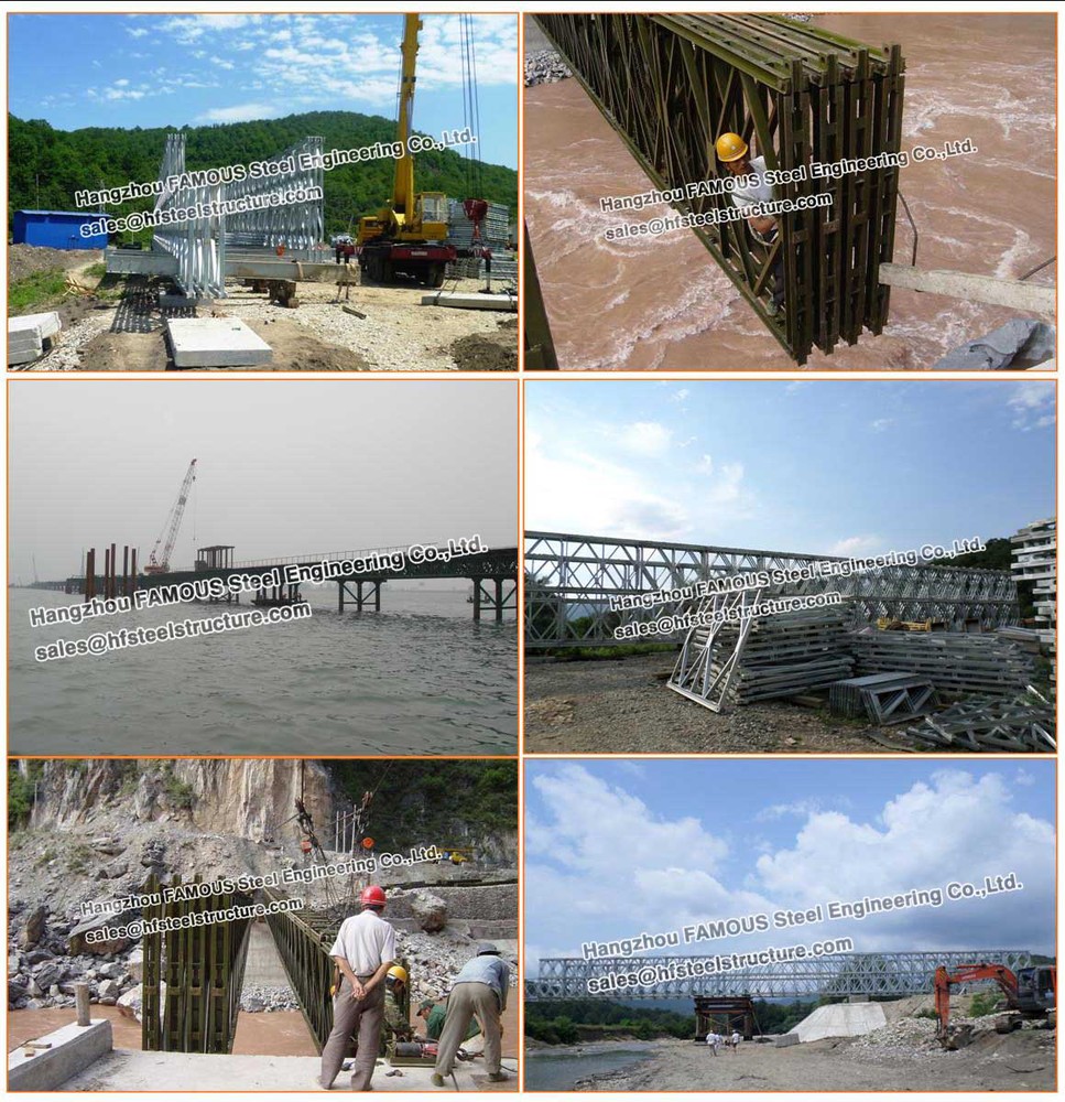 Acrow Panel Prefabricated Steel Bridging System For Vehicular,Pedestrian and Highway Usage