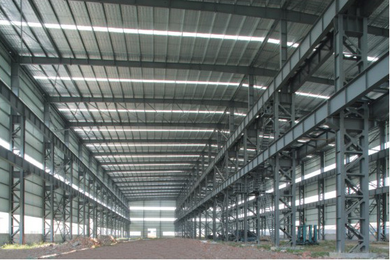 Metal Roofing Industrial Steel Buildings With Doors And Windows On The Wall