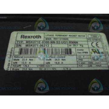 REXROTH Croatia  MSK071E-0300-NN-S2-UG1-RNNN SERVO MOTOR Origin NO BOX