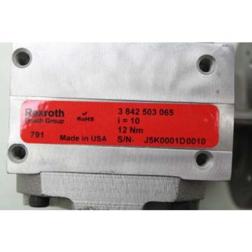 Rexroth Spain  Bosch 3-842-503-065 Worm Gear Reducer 10:1 Ratio / 11mm Shaft Diameter