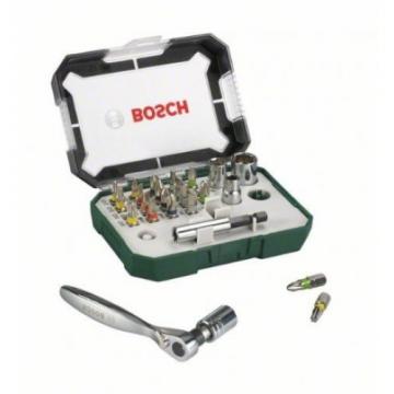 Bosch Cuba  Screwdriver Bit And Ratchet Set, 26 Pieces