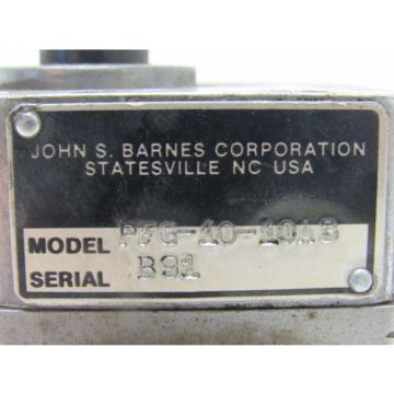 John Japan  S. Barnes PFG-10-10A3 Fixed Displacement Rotary Gear Hydraulic Pump