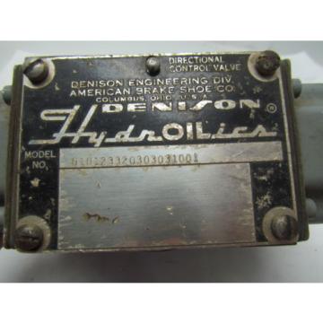 Denison Ecuador  D1D123320303031001 Directional Control Valve Hydraulic 115/60 Coils