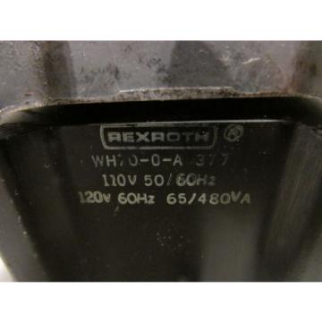 Rexroth WH70-0-A 377 Valve 110/120V 50/60 Hz 480Va 65