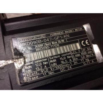 REXROTH Kuwait  INDRAMAT MKD090B-047-GP1-KN SERVO MOTOR WITH CABLE