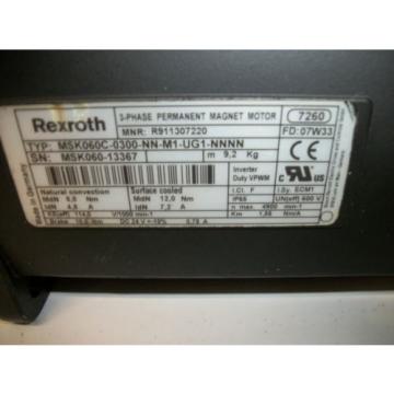 Rexroth Falkland Islands  Bosch MSK060C-0300-NN-M1-UG0 60C Frame Servo Motor MOT3146