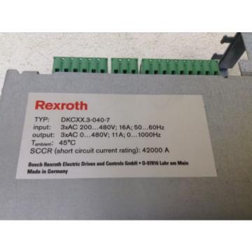 Bosch Jamaica  Rexroth Indramat DKCXX3-040-7 DKC023-040-7-FW FWA-EC0DR3-SGP-03VRS-MS