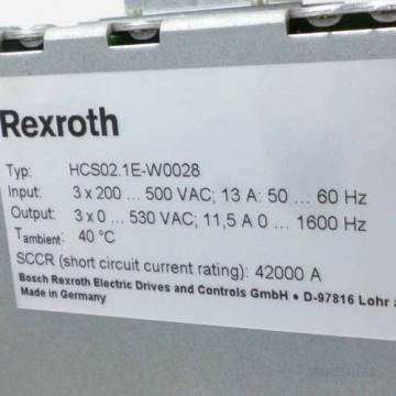 Rexroth Korea-South  IndraDrive C Umrichter HCS021E-W0028-A-03-NNNN GEB