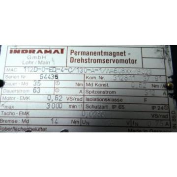 REXROTH Cameroon  INDRAMAT MAC112D-0-ED-4-C/130-A-1/WA608XX/S023 Servomotor - unused -