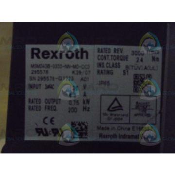 REXROTH Italy   MSM040B-0300-NN-M0-CC0  SERVO MOTOR USED