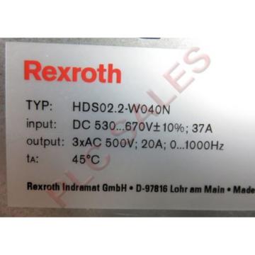 BOSCH Czech Republic  REXROTH HDS022-W040N-HA32-01-FW  |  Servo Control Module  Origin