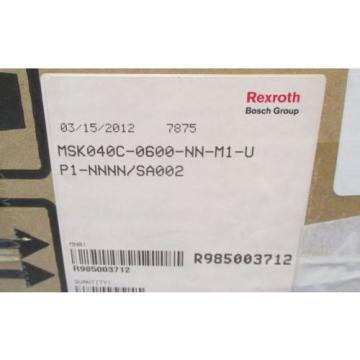 Rexroth Lebanon  MSK040C-0600-NN-M1-UP1-NNNN/SA002 Permanent Magnet Servo Motor NIB