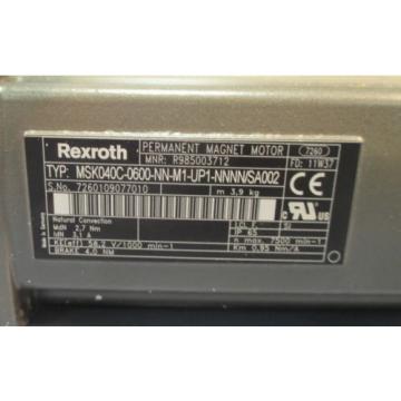 Rexroth Lebanon  MSK040C-0600-NN-M1-UP1-NNNN/SA002 Permanent Magnet Servo Motor NIB
