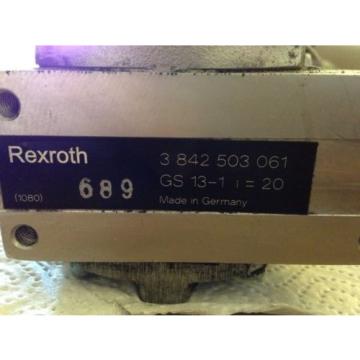 Rexroth Great Britain (UK)  MNR 3 842 503 582 Motor amp; Rexroth Winkelgetriebe GS 13 -1  i=20
