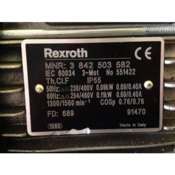 Rexroth Great Britain (UK)  MNR 3 842 503 582 Motor amp; Rexroth Winkelgetriebe GS 13 -1  i=20