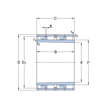 BC4B 457939 VAA SKF Cylindrical Roller Bearings #1 small image