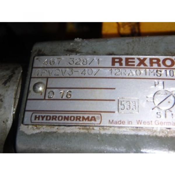 Rexroth Korea-North  Hydronorma pumps_1PV2V3-40/12RA01MS100 w/Motor #3 image
