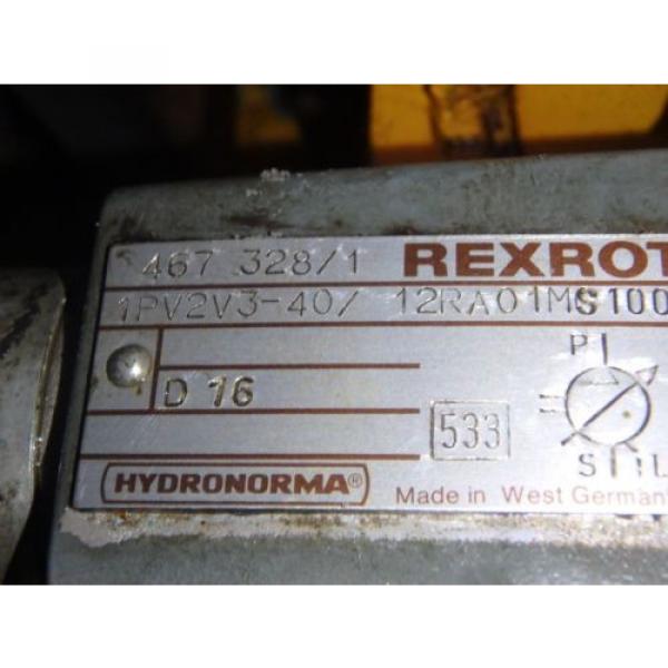 Rexroth Korea-North  Hydronorma pumps_1PV2V3-40/12RA01MS100 w/Motor #4 image