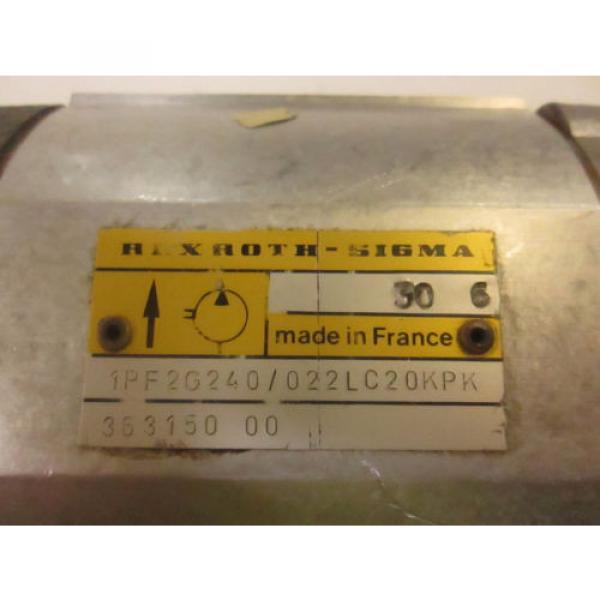 REXROTH Honduras  SIGMA GEAR pumps # 1PF2G240/022LC20KP #4 image