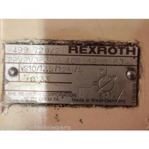 Rexroth France  Hydraulic Variable Vane pumps amp; Motor 2PV2V3-30/40RA12MC63A1_CM3615T 5HP #4 image