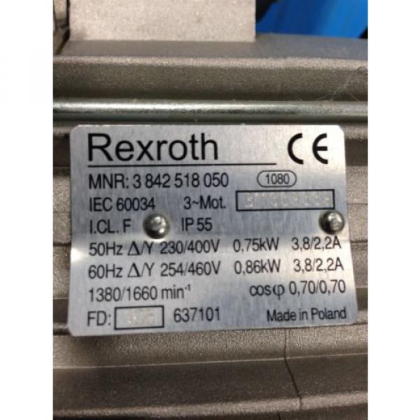 REXROTH Dominica  3 842 518 050 AC MOTOR Origin NO BOX I2 #2 image